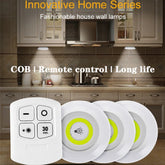 Pack of 3 LED Remote Control Lights – Tap Lights with Self Adhesive for Cabinet, Wardrobe & Kitchen